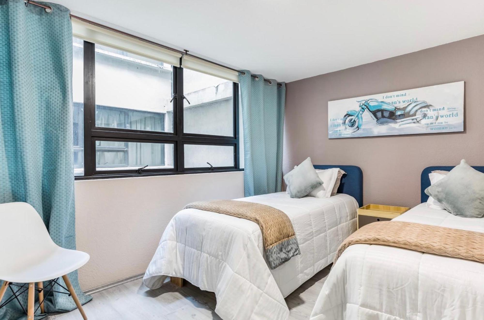 Cozy Roma Norte Flat - Parking- Wifi - Sleeps 6 Cidade do México Exterior foto